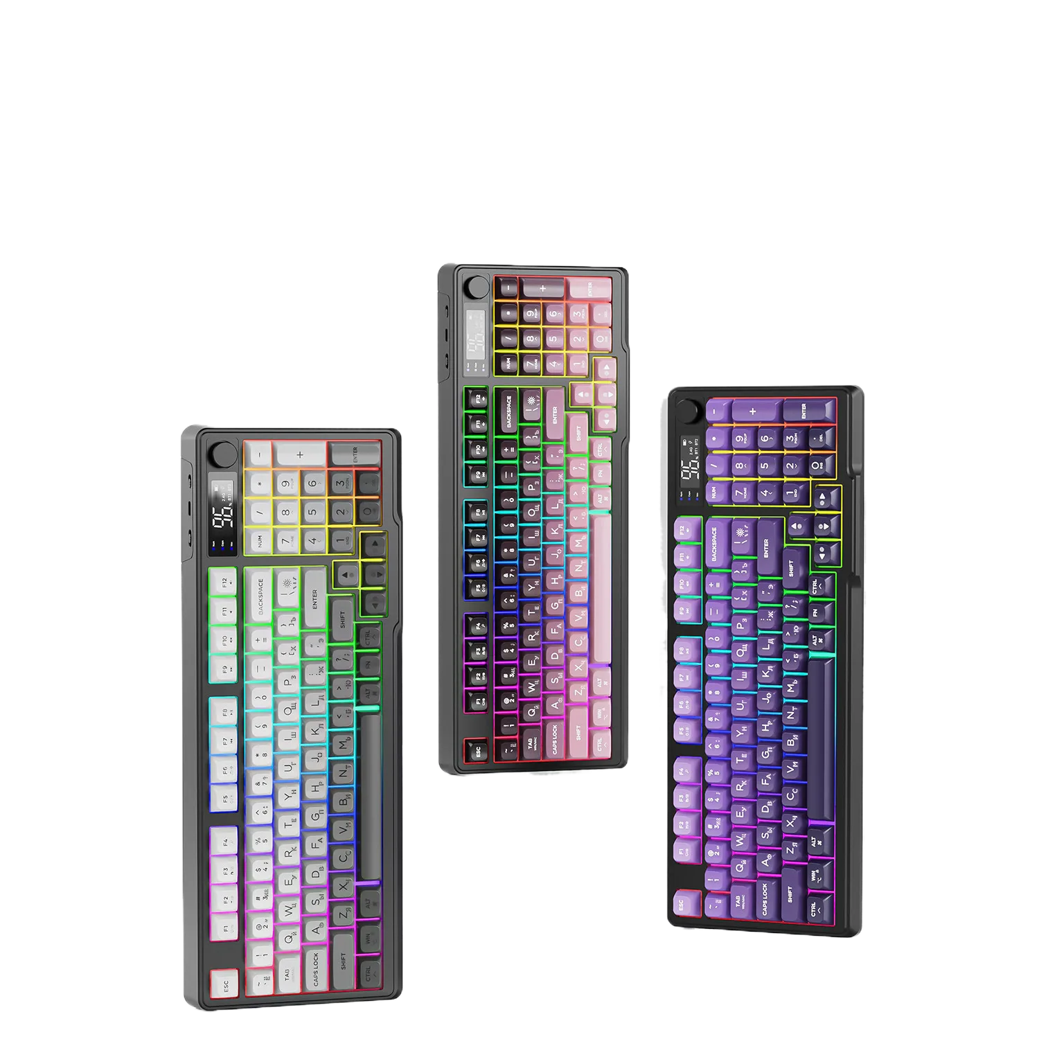 allwinOEM/ODM M96 Russian Wireless Bluetooth Dual Mode PBT Keycap Keyboard