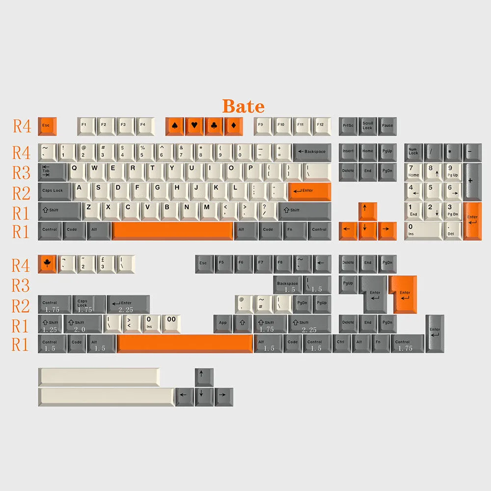 GMK Style Doubleshot 163 Keycaps Set, OEM Height
