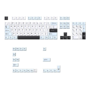 Blue & White Mechanical Keyboard Keycaps PBT Doubleshot DIY Set