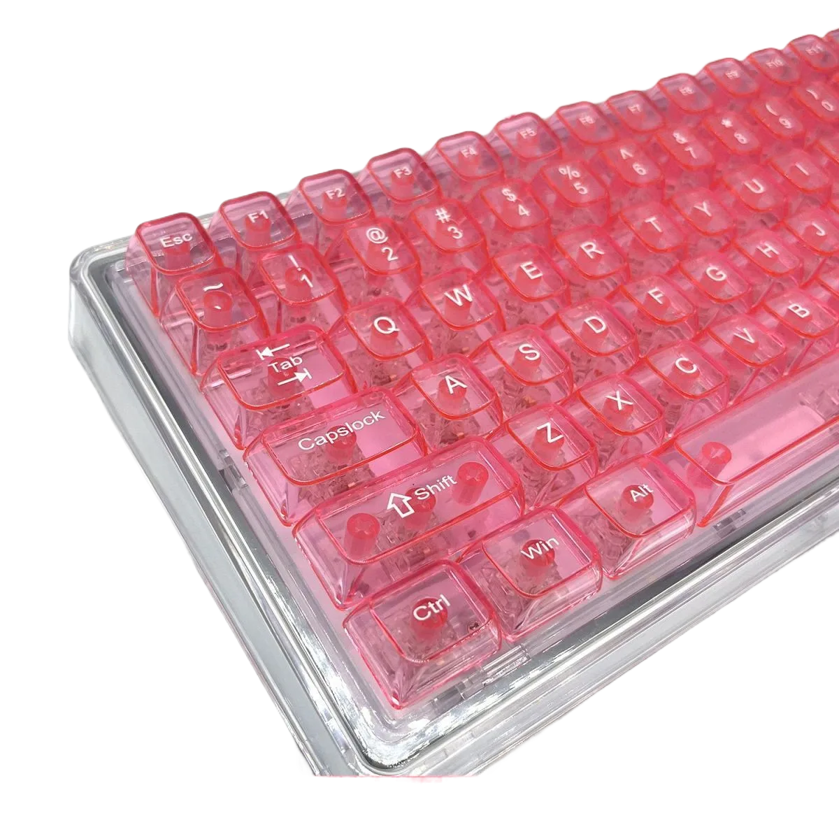 Emerald Ice Crystal Keycaps – OEM Profile Mechanical Keyboard