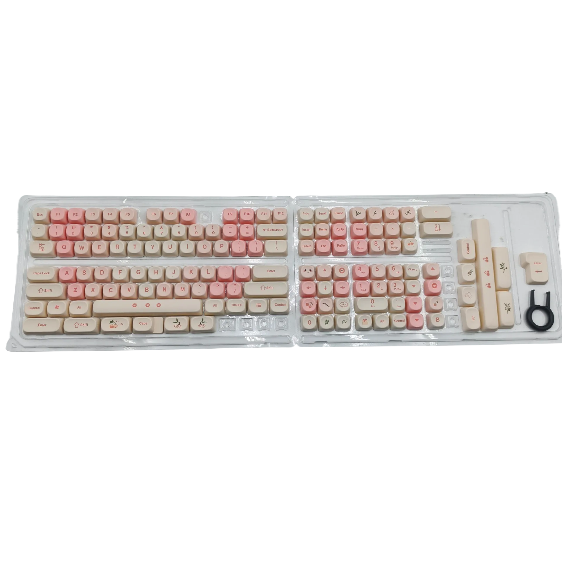 Pink Cherry Blossom MOA Keycaps for DIY Mechanical Keyboard