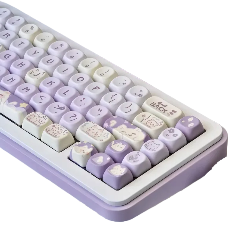 Cute Taro Cat Keycaps DIY High-Value Mechanical Keyboard Accessories