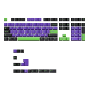 Purple Mechanical Keyboard Keycaps, PBT, 126 Keys, Cherry Profile