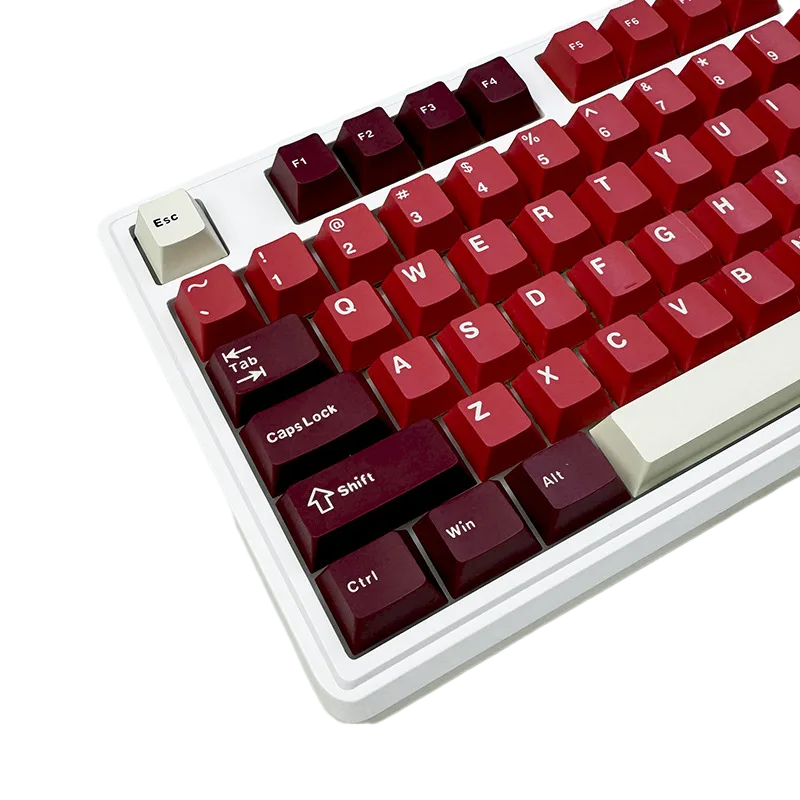 Fire Ham Mechanical Keyboard Keycaps, PBT, 126-Key Cherry Profile