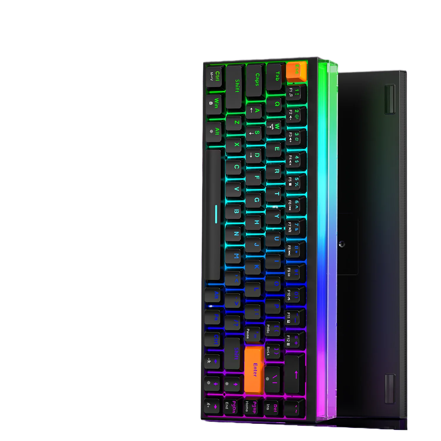 allwinOEM/ODM K68PRO Wired Mechanical Keyboard, Hot-Swappable, RGB Backlit