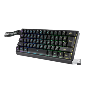 61-Key 2.4G Wireless RGB Mechanical Feel Bluetooth Mini Keyboard