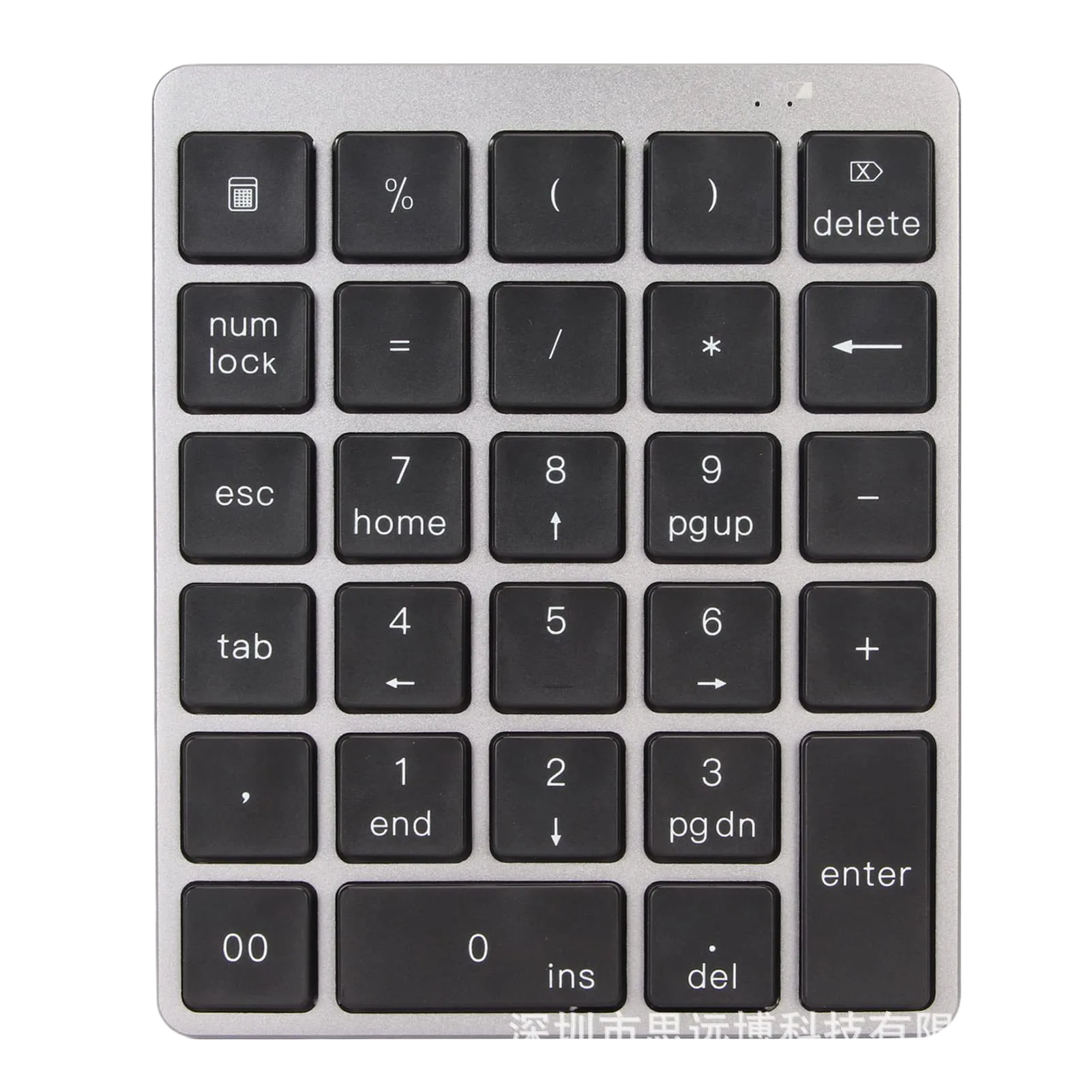 Wireless Ultra-Thin Silent Dual-Mode Portable Waterproof 28-Key Rechargeable Keyboard for iOS
