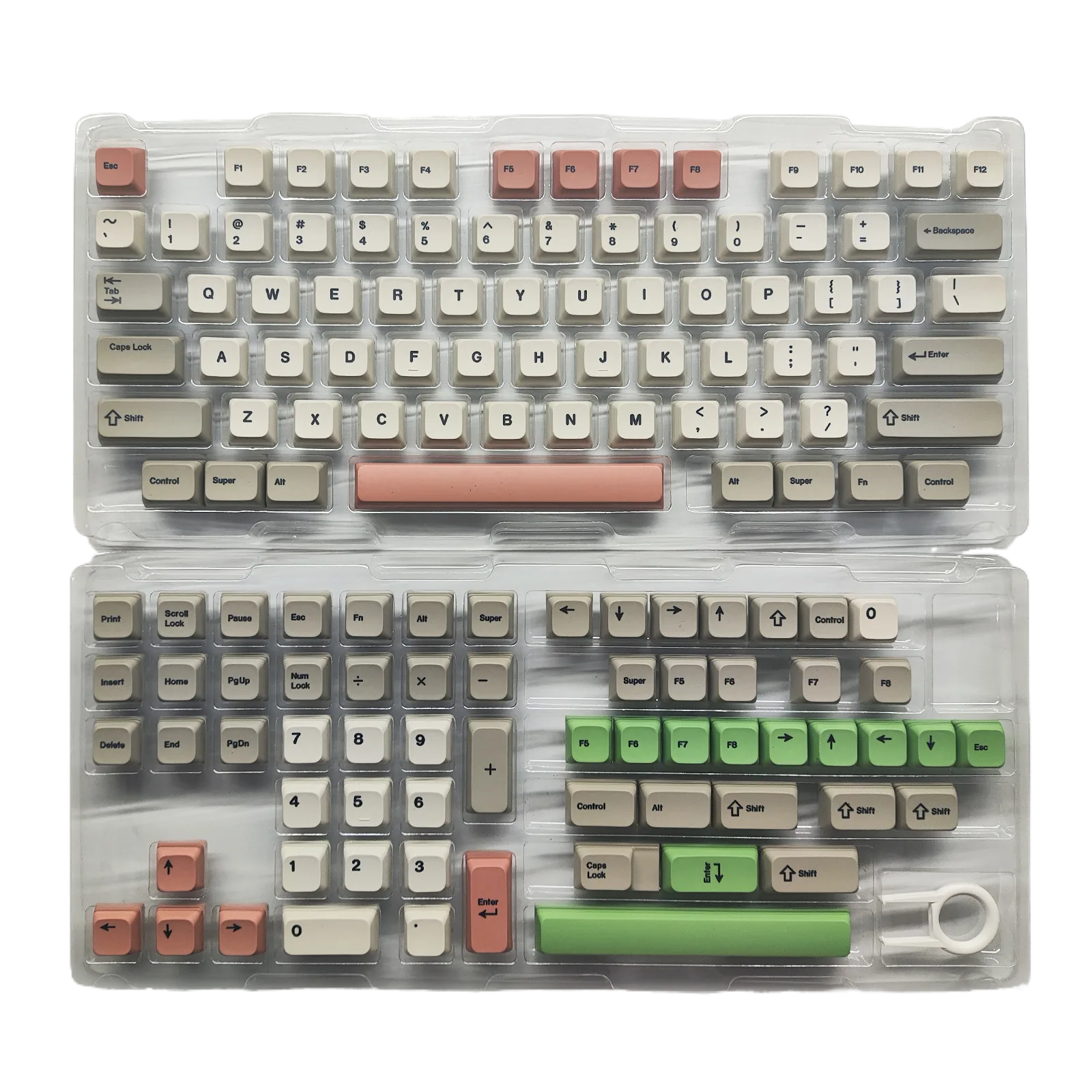 Retro XDA Profile PBT Keycaps – Japanese Korean Russian Thai – 128 Keys