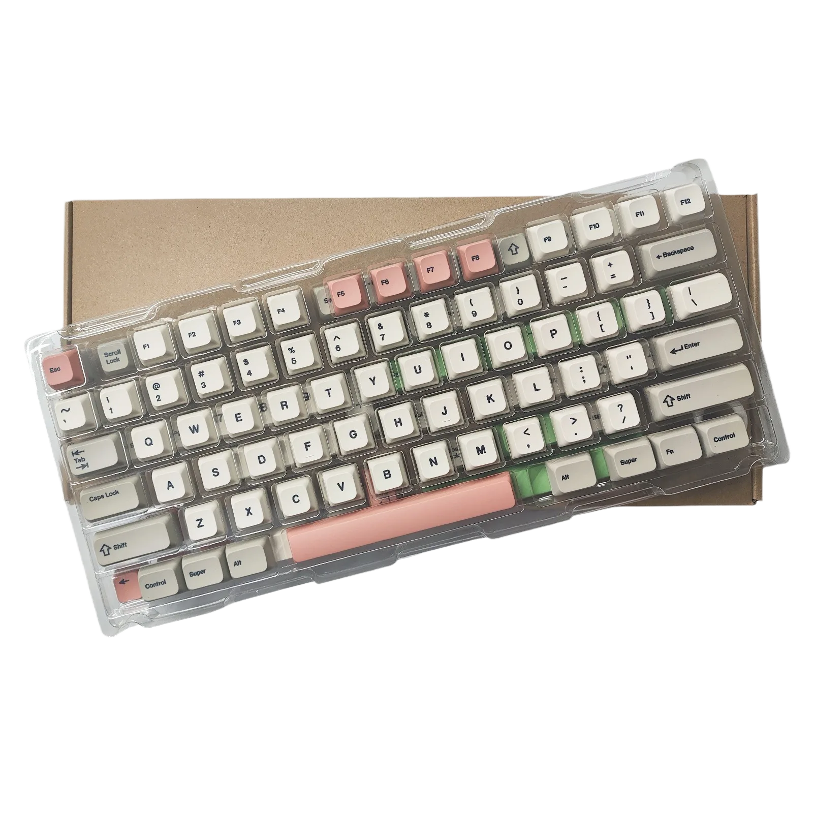 Retro XDA Profile PBT Keycaps – Japanese Korean Russian Thai – 128 Keys