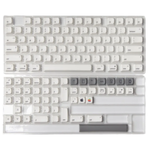 Apple Style Minimalist White XDA Keycaps for 61/64/68/84/87/98/104 Mechanical Keyboards