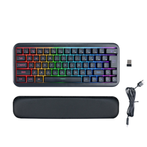 Wireless Charging 2.4G RGB Gaming Keyboard & Mouse Combo with Wrist Rest