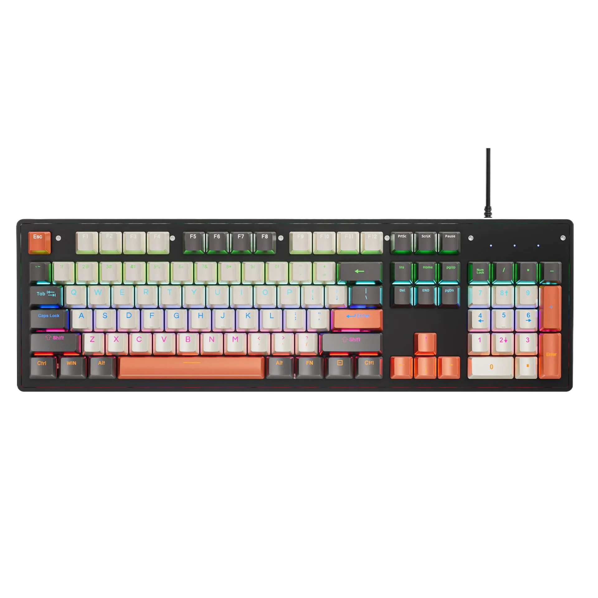 96-Key Hot-Swappable RGB Mechanical Keyboard – Tri-Mode Wireless/Wired