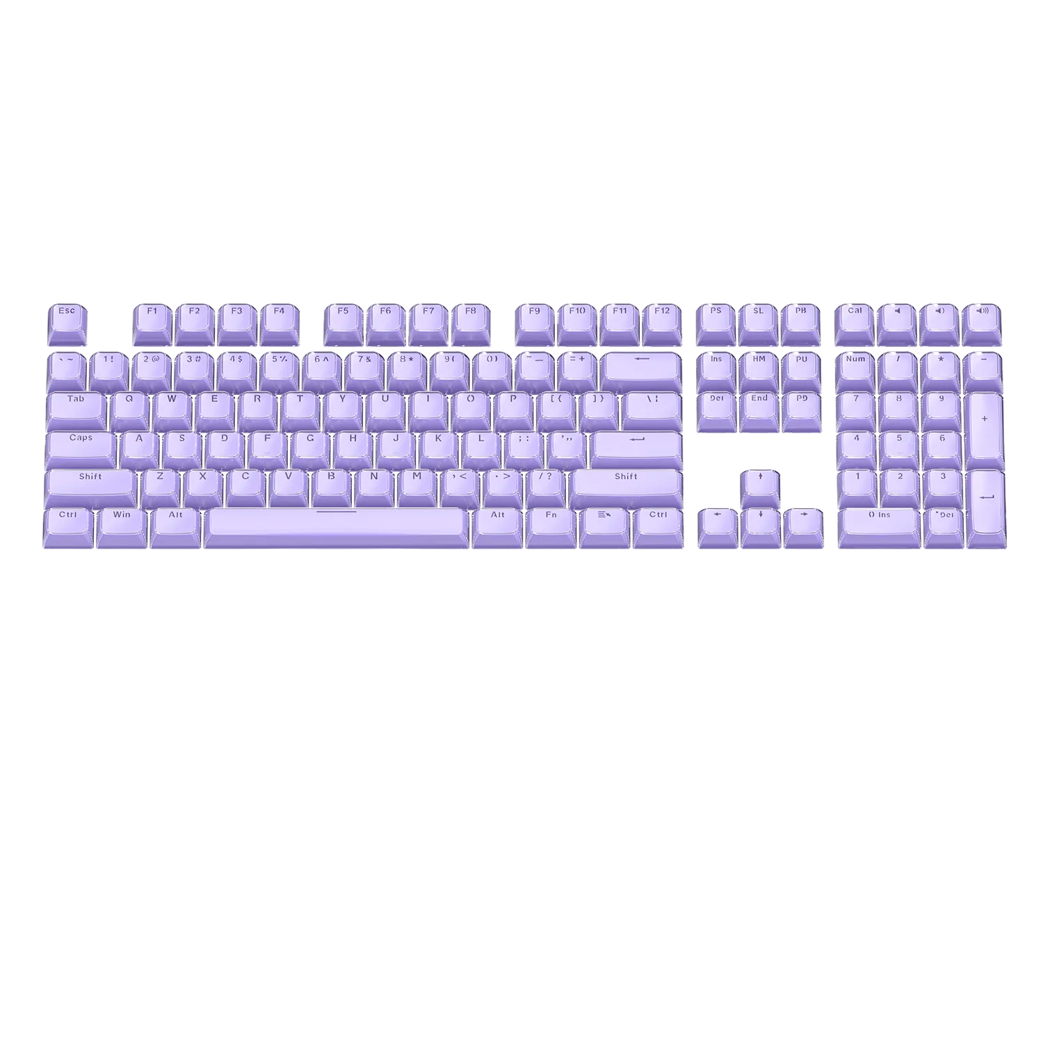 Crystal Magic Wave Doubleshot Side Print Keycaps – 136 Keys
