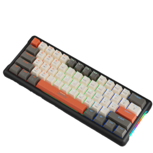 Tri-Mode Custom Mechanical Keyboard, Hot-Swappable, RGB Backlit, 87-Key