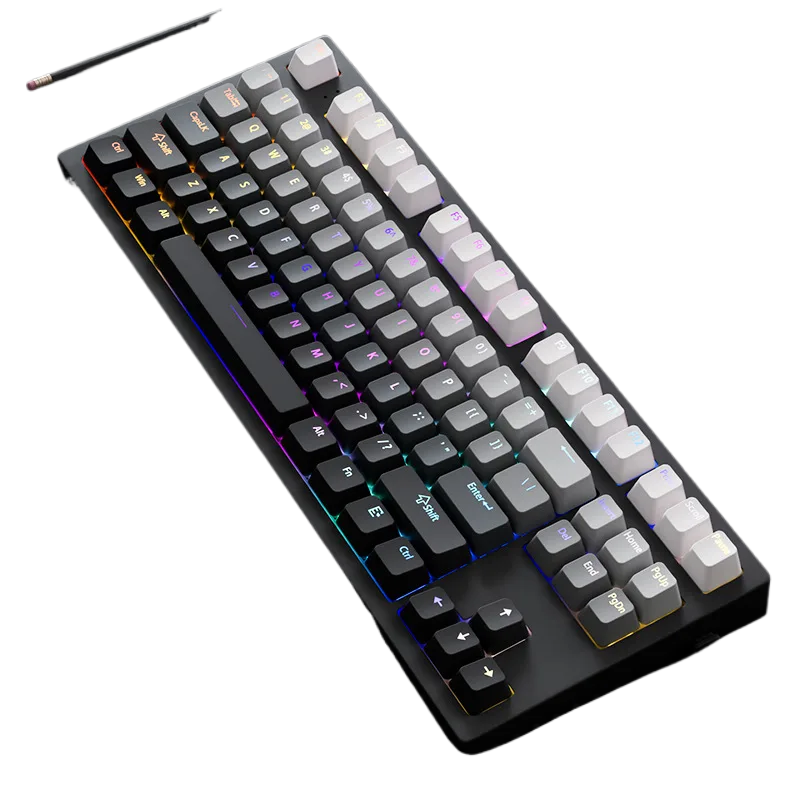 Arctic Horizon Gradient PBT Keycap Set – 133 Keys, OEM Profile