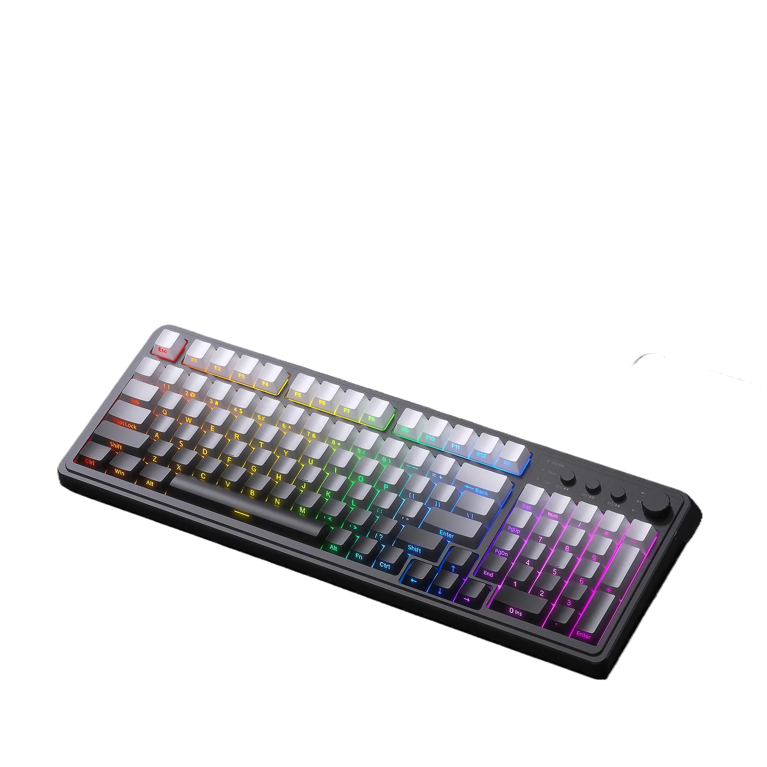 S99 Wireless Bluetooth Wired Mechanical Feel RGB Gaming Keyboard