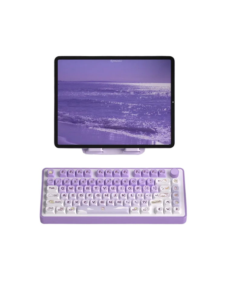 Purple Rabbit MOA PBT Dye Sub Keycaps 61/68/84/87/96/98/100/104/108 Keys