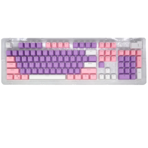 ABS Two-Color Injection Closed Character Translucent 104 Keycap Set