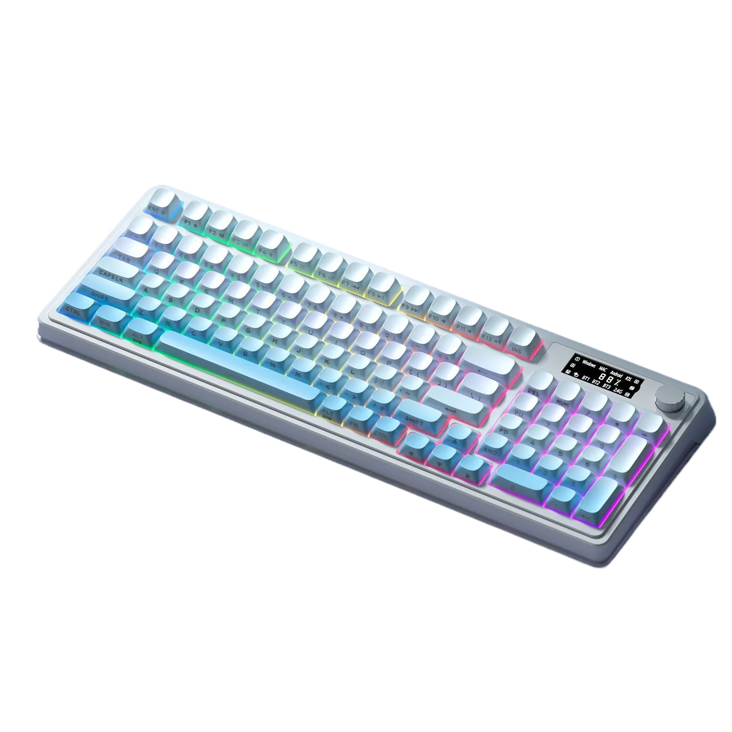 S99 Wireless Bluetooth Wired Mechanical Feel RGB Gaming Keyboard