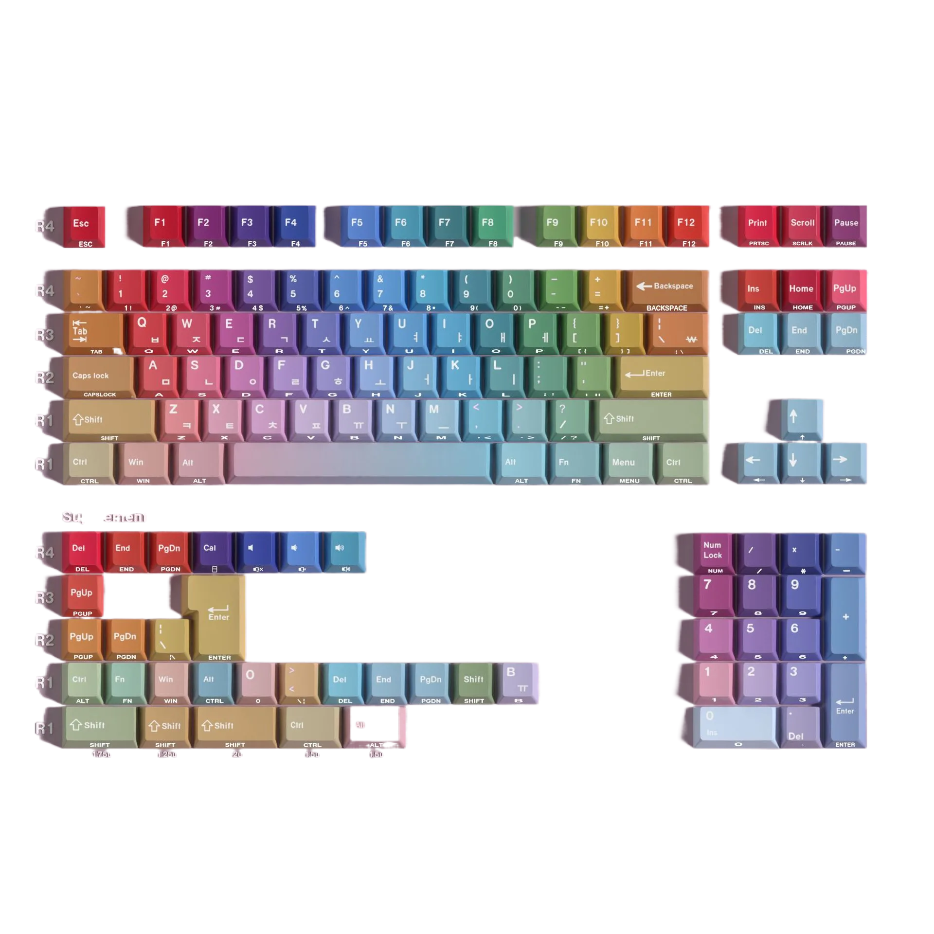 Group Buy Dye Sublimation DoubleShot Translucent PBT Keycap Set – Multi-Language Wooting