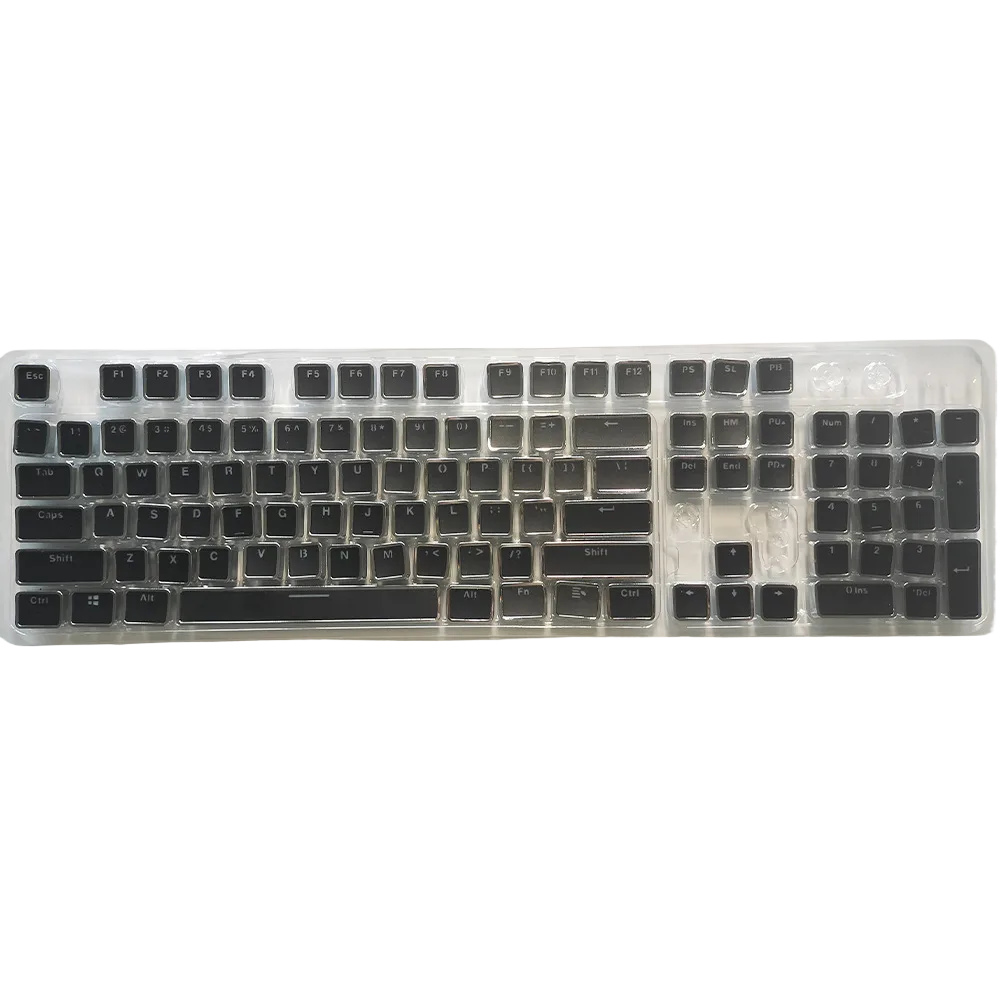 Electroplated Retro Square Punk Keycaps 104-Key Mechanical Keyboard
