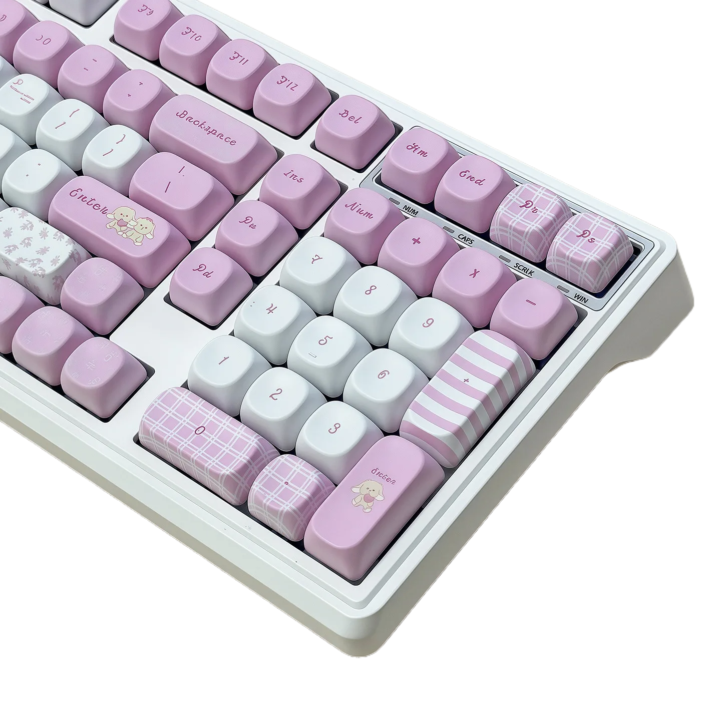 Lily Lop-Eared Rabbit MOA Dye-Sub Keycap Set – 131 Keys