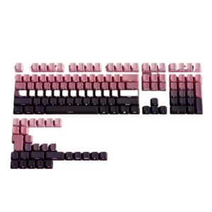 Pudding Gradient Side-Engraved Backlit 136 Keycap Set, PBT Doubleshot, OEM Profile