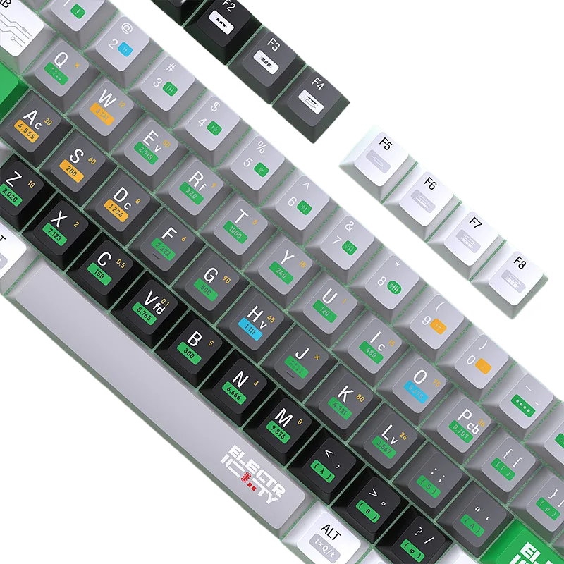 Electronic Circuit Keycap Set – 128 Keys PBT Dye-Sub OEM Profile