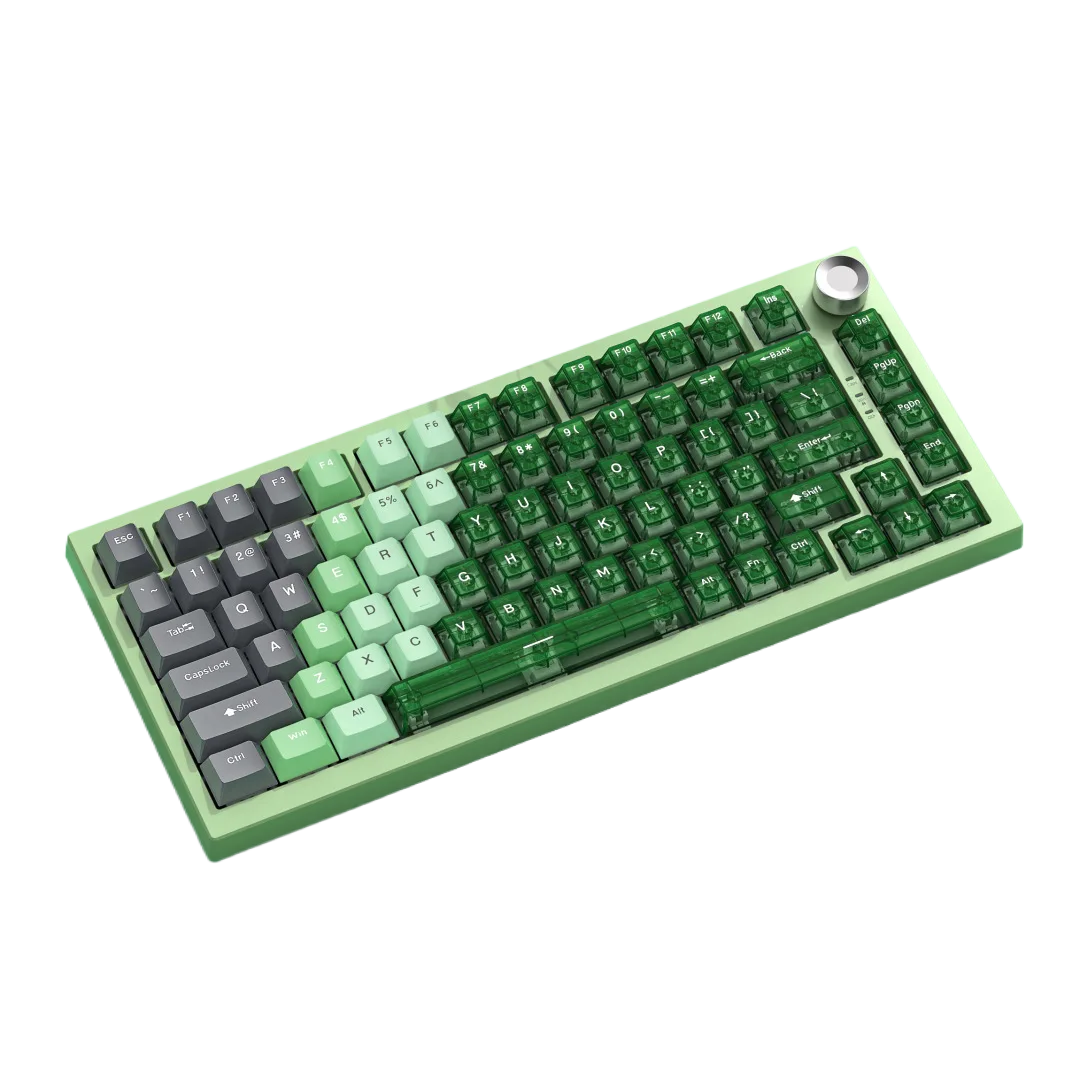 Custom 82-Key Tri-Mode Mechanical Keyboard, RGB Backlit, Side-Printed