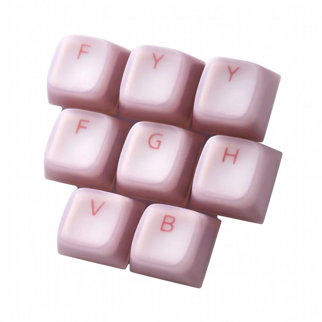 Silicone Pudding Keycaps – Soft, Skin-Friendly, Translucent OEM Profile for Mechanical Keyboards