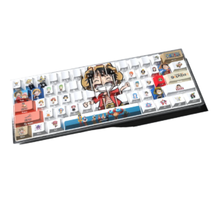 One Piece Luffy Keycaps, 74-Key OEM Side-Engraved Backlit PBT Sublimation for custom mechanical keyboard keycap sourcing product gallery image 2