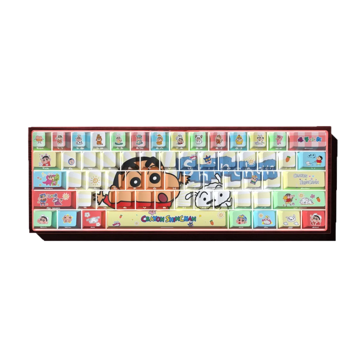 Crayon Shin-chan Keycaps - 74 Keys, OEM Profile, Side-Printed, PBT, Sublimation for custom mechanical keyboard keycap sourcing main product image