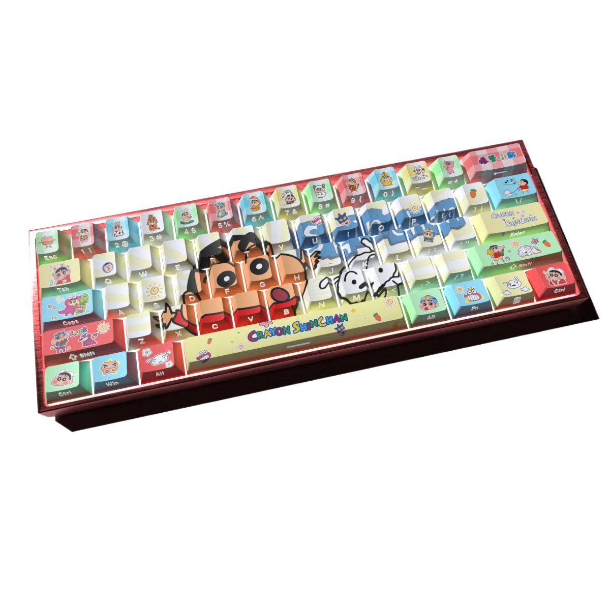 image-104-1.webp Crayon Shin-chan Keycaps - 74 Keys, OEM Profile, Side-Printed, PBT, Sublimation for custom mechanical keyboard keycap sourcing product gallery image 2