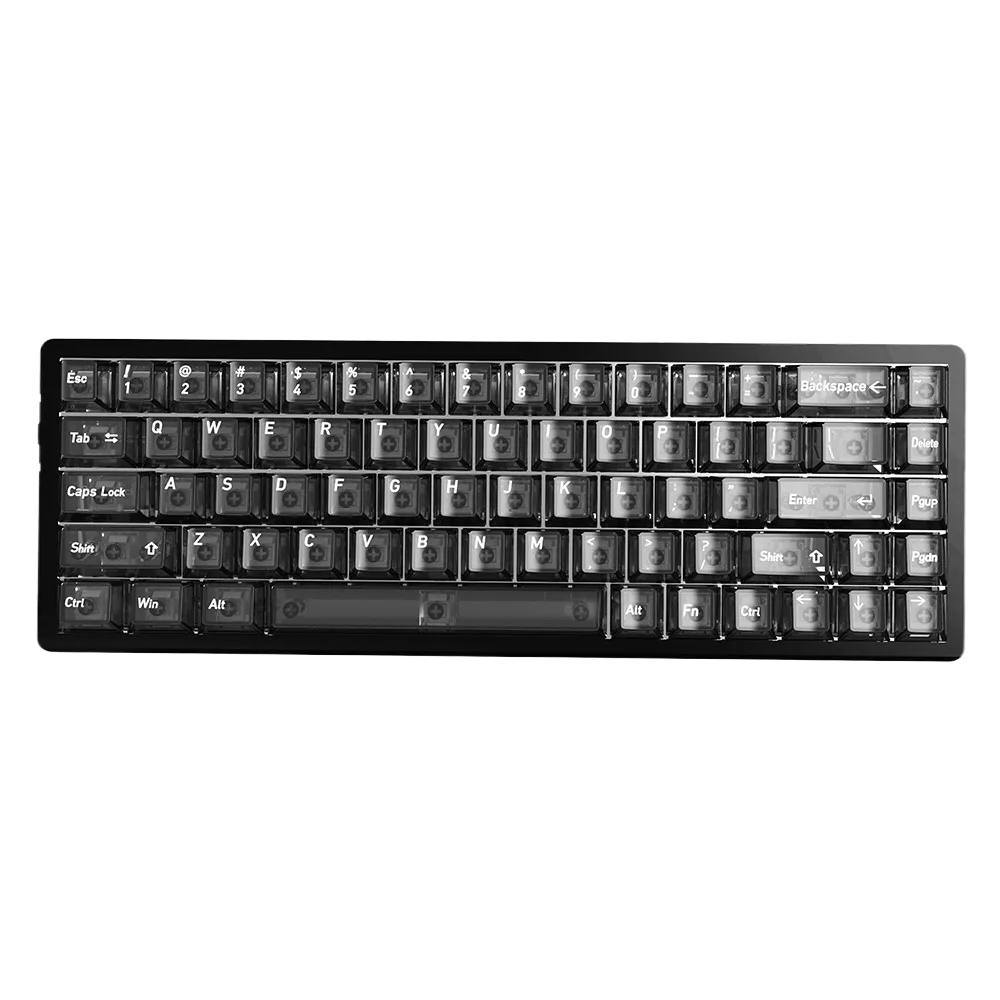 PC Transparent Keycaps: OEM, Multi-Language, 136 Keys for custom mechanical keyboard keycap sourcing main product image