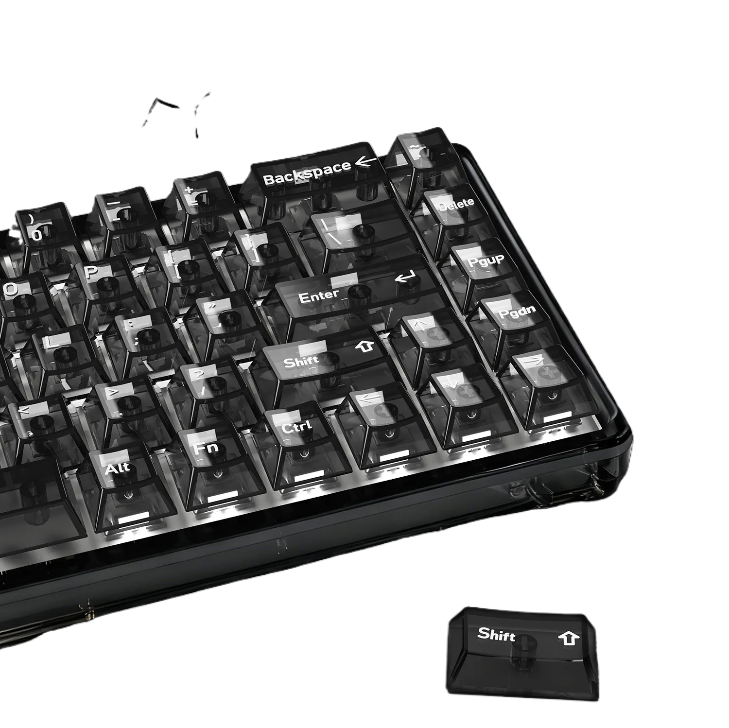 PC Transparent Keycaps: OEM, Multi-Language, 136 Keys for custom mechanical keyboard keycap sourcing product gallery image 2