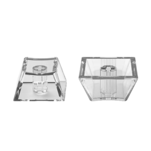Crystal Clear PC Keycap Set - OEM Profile, Translucent, Multi-Color Options for custom mechanical keyboard keycap sourcing main product image