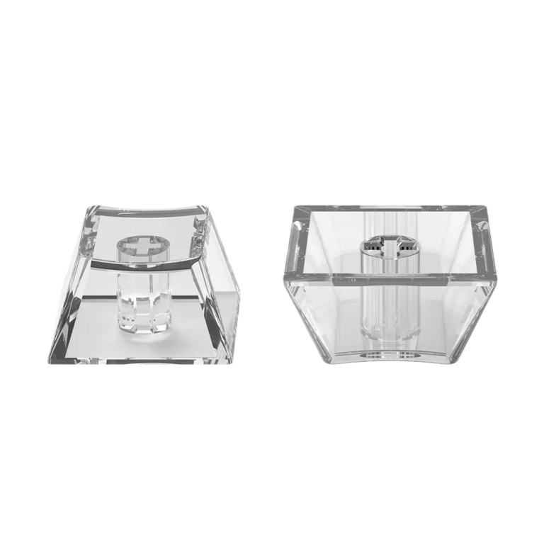 Crystal Clear PC Keycap Set - OEM Profile, Translucent, Multi-Color Options for custom mechanical keyboard keycap sourcing main product image