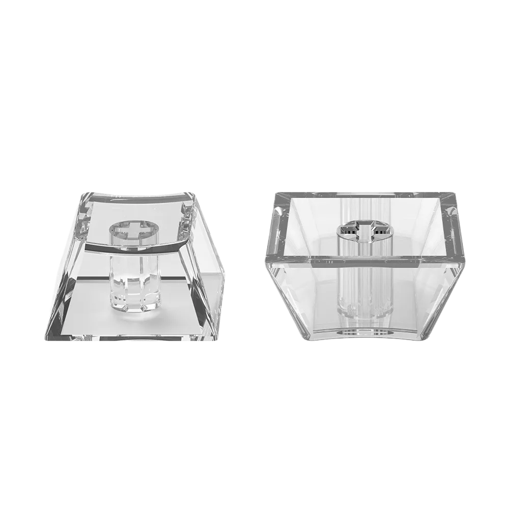 Crystal Clear PC Keycap Set - OEM Profile, Translucent, Multi-Color Options for custom mechanical keyboard keycap sourcing main product image