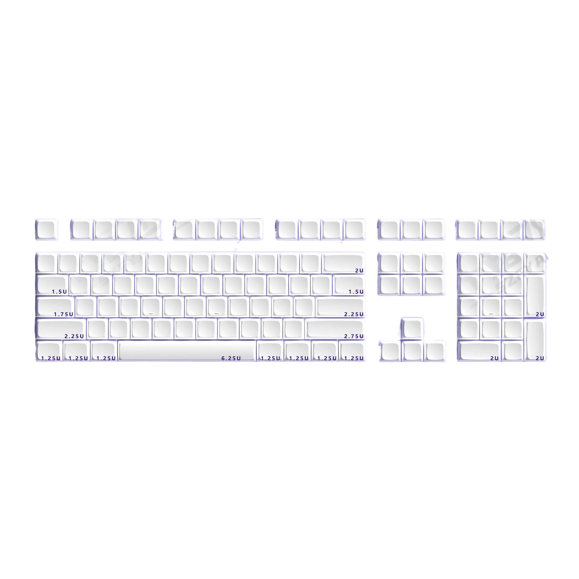 Custom ABS Keycaps: Side Engraved, OEM/MOA Profile, Blank DIY Keycap Sets for custom mechanical keyboard keycap sourcing product gallery image 3