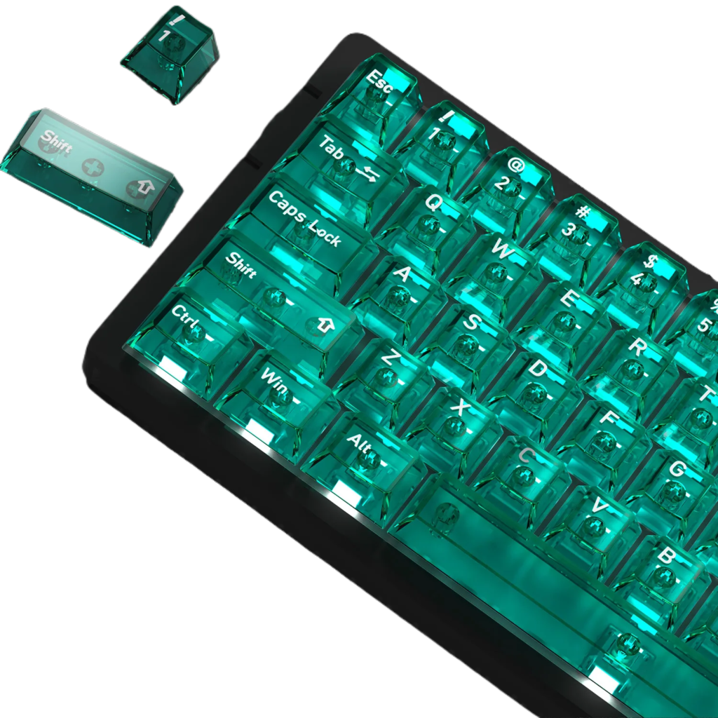 Korean Style Crystal Clear PC Keycaps for Mechanical Keyboard for custom mechanical keyboard keycap sourcing main product image