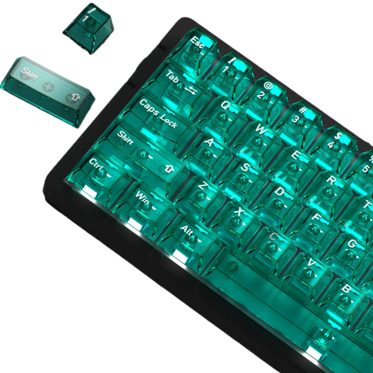 Korean Style Crystal Clear PC Keycaps for Mechanical Keyboard for custom mechanical keyboard keycap sourcing main product image