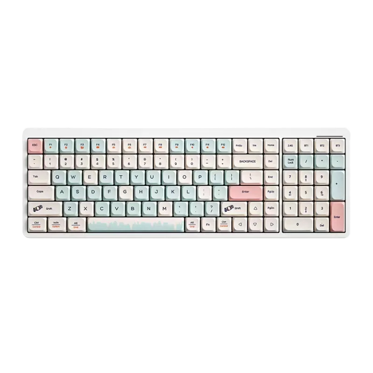 105-Key Wireless Mechanical Keyboard, Low-Profile, Bluetooth for OEM ODM keyboard wholesale supply main product image