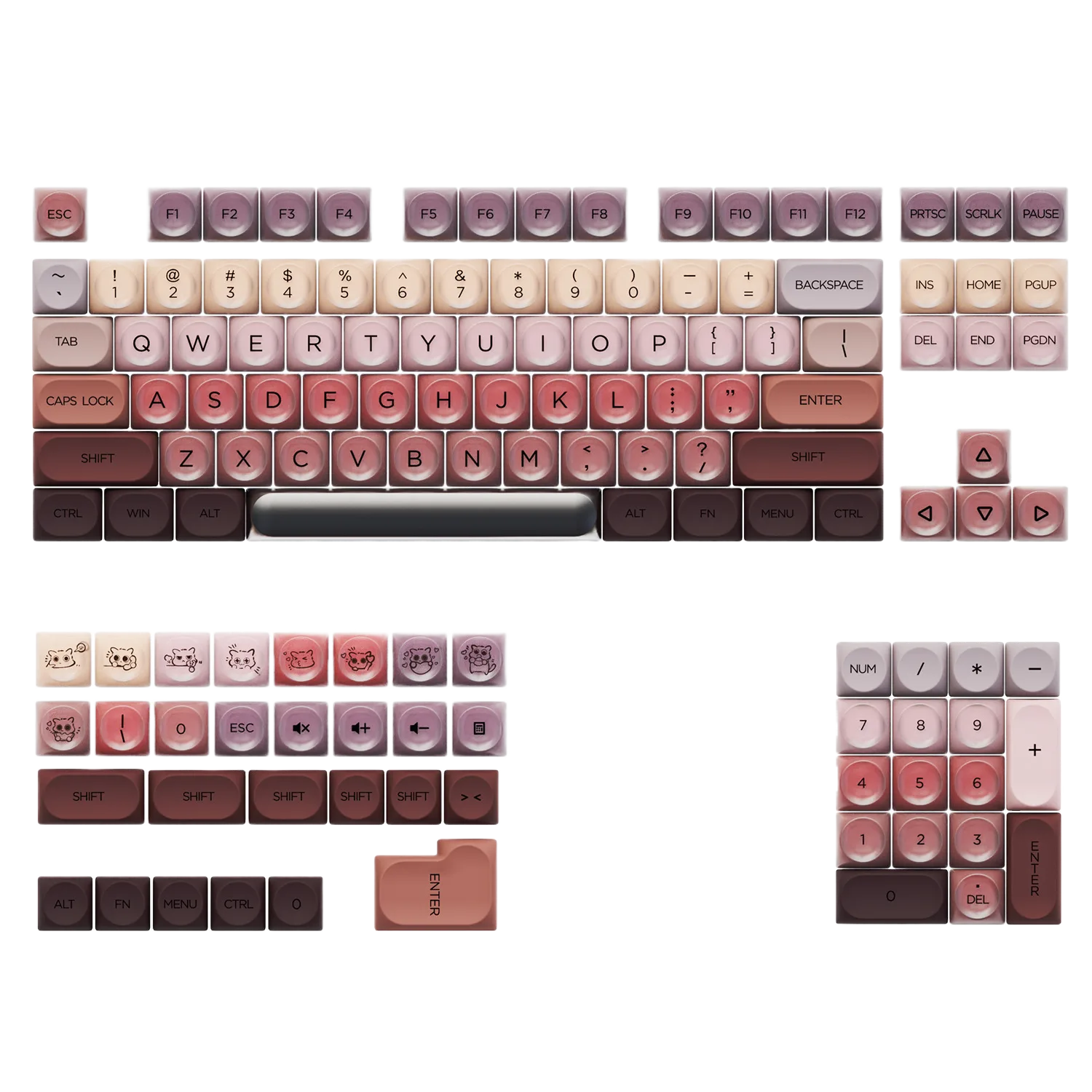 HOA Series Mechanical Keyboard Keycaps - Full Set, Boxed for custom mechanical keyboard keycap sourcing main product image