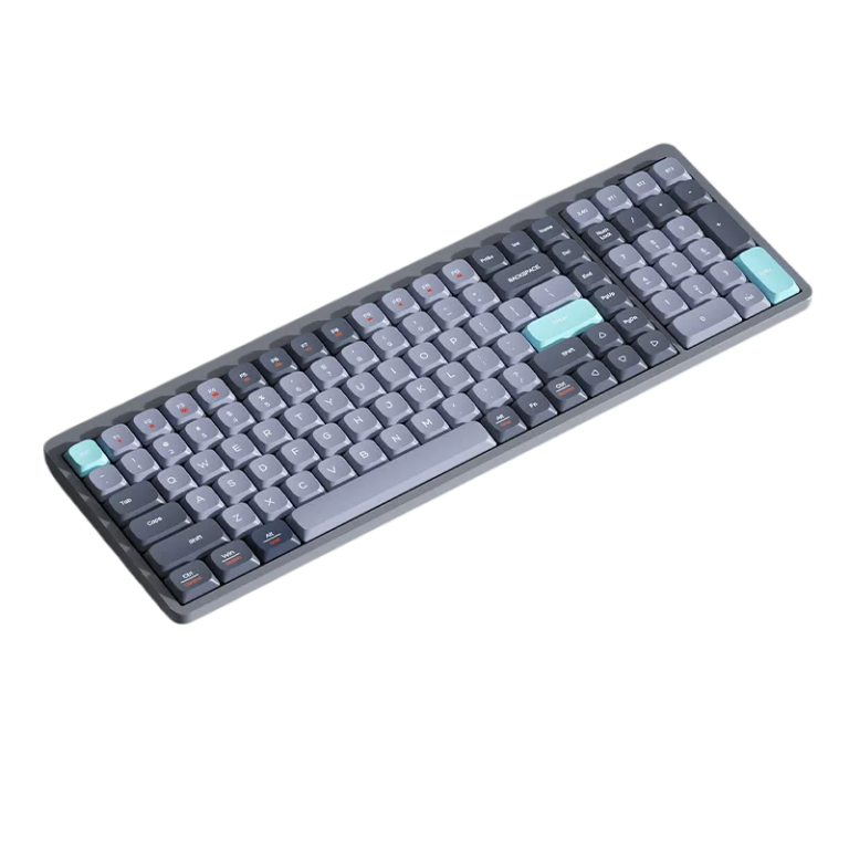 Custom 105-Key Low-Profile Mechanical Keyboard, Wireless Bluetooth, PBT Keycaps for custom mechanical keyboard keycap sourcing main product image