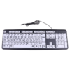USB Wired Keyboard for Seniors, Large Print, Ergonomic Standard Keyboard for OEM ODM keyboard wholesale supply product gallery image 2