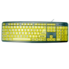 Large Print Keyboard - High Visibility Yellow Keyboard for OEM ODM keyboard wholesale supply product gallery image 2