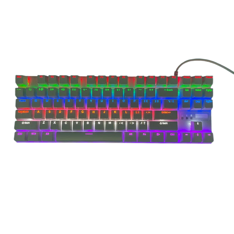 87-Key RGB Wired Mechanical Keyboard Compact Gaming Keyboard for OEM ODM keyboard wholesale main product image