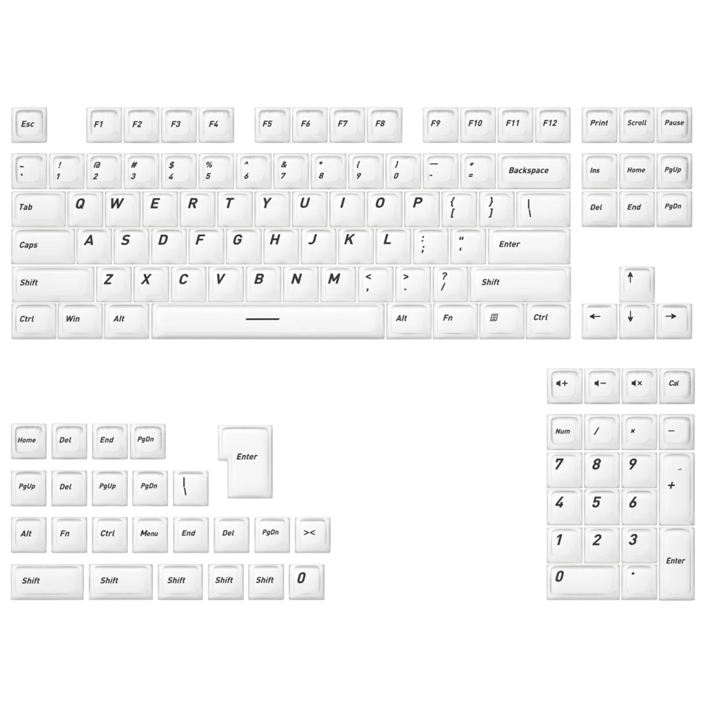 CSA Profile Powder Foundation Gen 2 Mechanical Keyboard Keycaps - 132 Keys for custom mechanical keyboard keycap sourcing main product image