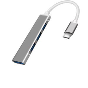 Type-C to 4-Port USB 3.0 Hub Adapter OTG for Phones & Computers