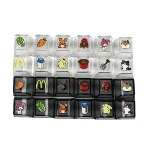 Transparent Color Keycaps Backlit PC Keycap Custom Pattern for custom mechanical keyboard keycap sourcing main product image